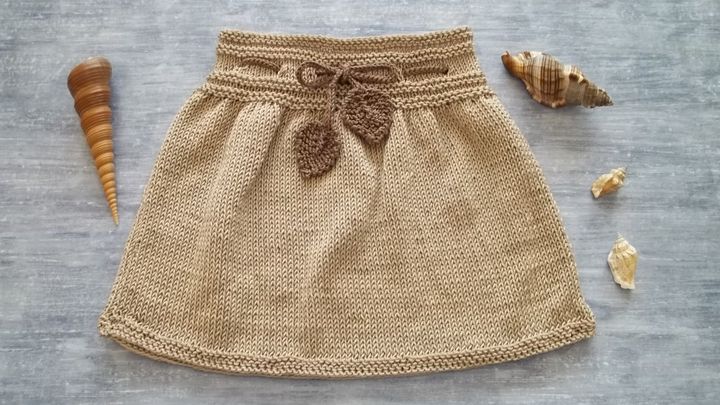 tricoter jupe en laine fille